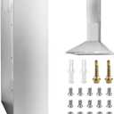 31.5" x 8" x 6.7" Stainless Steel Range Hood Chimney Extension, Wall Vent Extender & Duct Cover