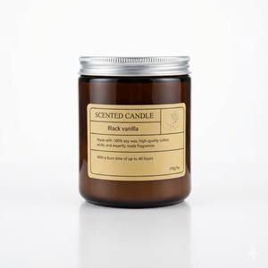 SCENTED CANDLE
Black vanilla
Made with 100% soy wax, high-quality cotton wicks, and expertly made fragrances
With a burn time of up to 40 hours
