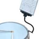 MusBoard Snare Lyre MB-SB10 - Adjustable Marching Band Lyre for Snare Drum & Bass Drum with Flip Folder, Includes 10 Double-Sided Folio Pages
