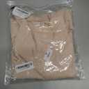 Oversized Blouses for Women Trendy Short Sleeve Boat Neck Casual Solid Color Loose Texture Knit Tunic Tops Blouses (Small, Beige)
