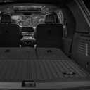 Custom for 2018-2023 Chevy Traverse /2024 Traverse Limited Cargo Mats Trunk Liner and Rear Seat Backrest Mat All Weather TPE Protection Mat Accessories (for 2018-2023 Chevy Traverse)