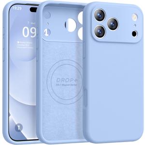 Ktele Magnetic for iPhone 17 Pro Max Case [Compatible with Magsafe] [Premium Silicone Satin-Smooth Touch] Slim Shockproof Anti-Scratch Microfiber Lining Case, 6.9 inch, Light Blue