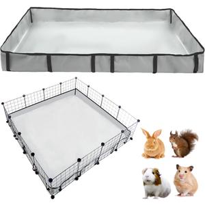 DZWLKJ Guinea Pig Cage Liner Tarp Bottom Waterproof and Washable Base Also for Rabbits, Bunny, Chinchesillas, Hedgehog, Ferrets and Other Small Animals (48x48 inches)