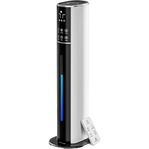 9L/2.4Gal Humidifiers For Bedroom Large Room, Cool Mist Top Fill With Essential Oil Diffuser, 3 Mist Speed, 360Nozzle, Timer, Remote Control, 35dB Quiet Humidifier For Nursery Baby Home