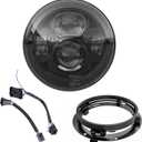 Z-OFFROAD New Motorcycle 7 Inch LED Light DOT Kit Compatible with Harley Davidson Touring Street Glide Road King Special Electra Glide Ultra Classic Fat Boy Heritage Softail Switchback Black