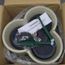 VIVOSUN 2-Pack 5 Tier Vertical Gardening Stackable Planter for Strawberries, Flowers, Herbs, Vegetables, Ivory