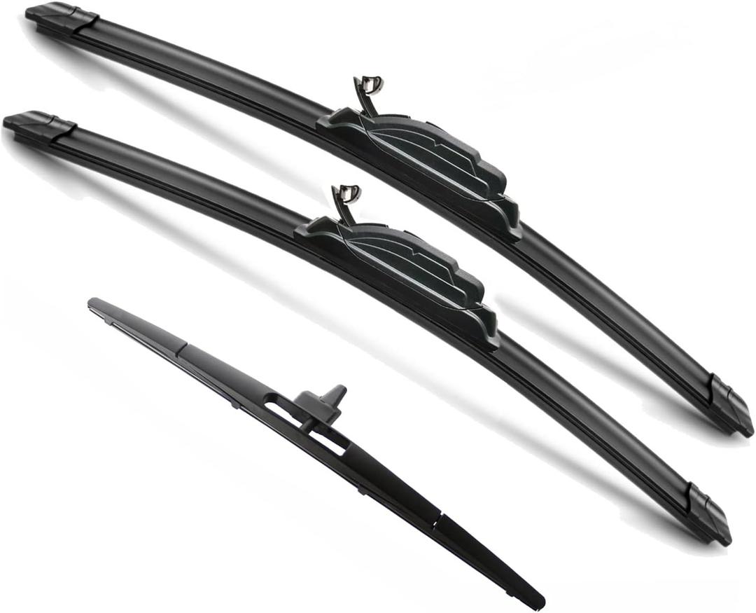 JustCar 3 wipers Replacement for 2009 2010 2011 2012 2013 2014 2015 Honda Pilot, Windshield Wiper Blades Original Equipment Replacement - 22"/21"/14" (Set of 3) U/J HOOK