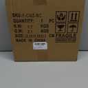 Round Side Table, Small Drink Table for Small Spaces, Modern Accent Nightstand with Solid Wood Leg for Living Room, Bedroom, Corners, and Office (Rustic Brown)