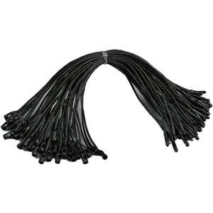 1000 PCS Hang Tag String Snap Lock Pin Loop Tie Fasteners,Wax String Hanging String Dark Gold String Hang Tag String Fastener Hook Ties Easy and Fast to Attach (4)