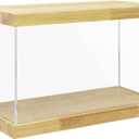 BenchPro Clear Acrylic Display Case for Trophy, Collectibles, Assemble Cube Display Box Stand Dust Proof Protection Showcase for Action Figures Toys. (1.75" Thick Wood, 16" H x 24" L x 12" D)