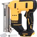 18 Cordless Brad Nailer for 20V MAX Battery, 2 in 1 Electric Nail Staple Powered with 2000 Nails, for Trim Wood Crafting Home DIY (Not Included Battery)