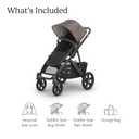 UPPAbaby Vista V3 Convertible Single-to-Double Stroller for Baby & Toddler, 30+ Configurations, Car Seat Compatible, All-Wheel Suspension, XL Basket Owen (Mocha Mlange/Carbon Frame) MFD 12/2025