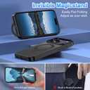 Lamcase for iPhone 17 Pro Max Case,with Magnetic Invisible Stand [Military Drop Protection] [Compatible with MagSafe] Shockproof Slim Translucent Anti-Slip with 2 Screen Protector,Black