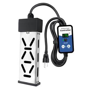 Portable Immersion Water Heater 1800W 120V, Electric Heater for Buckets, Bathtubs and Mini Pools, Submersible Design with Thermostat, Real Time Temperature Display and Dry Burn Protection