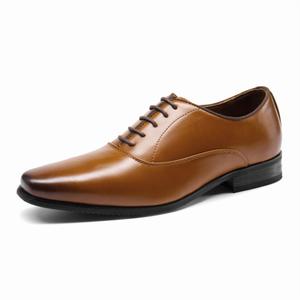 Bruno Marc Men's Plain-Toe Lace Up Dress Oxfords 9