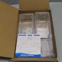 Acrylic Spice Rack Wall Mount-9 Inch, Clear Spice Shelf Storage Holder, 4 Pack Hanging Seasoning Rack Organizer for Cabinet Door, Cupboard or Wall Kitchen (Adhesive or Screw)