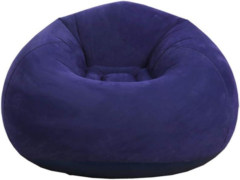 Beanless Bag Inflatable Chair, Air Sofa Lazy Sofa Recliner, Washable Living Room Lounger Bedroom Bean Bag Ultra Soft (Blue) Beanless Bag Inflatable Chair, Air Sofa Lazy Sofa Recliner, Washable Living Room Lounger Bedroom Bean Bag Ultra Soft (Blue)