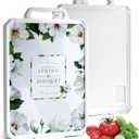 2-in-1Tempered Glass Cutting Board for Kitchen Standable Tempered Glass for Kitchen Counter + Food-Grade PP | Built-in Knife Sharpener & Anti-Spill Groove | Non-Slip, Easy to Clean 1712