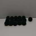 100 Pcs Christmas Velvet Balls Set, Christmas Balls Decorations, Flocked Hanging Ornaments for Xmas Tree Wedding Anniversary Party (Dark Green)