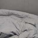 Homelike Moment Twin Comforter Duvet Insert- Grey Down Alternative Bed Comforter Twin Size, Lightweight Bedding Comforters Quilted Soft All Season Reversible Dark Gray/Light Grey