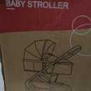 2 in 1 Convertible Baby Stroller Lightweight Stroller Newborn Reversible Foldable Pushchair with Adjustable Canopy Folding High Landscape Infant Carriage, Anti-Shock Toddler Pushchair