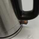 Amazon Basics Electric Stainless Steel Kettle for Tea and Coffee, BPA-Free, Fast Boiling, Auto Shut-Off, 1 Liter, 1500W, Black and Silver