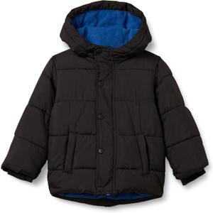 Amazon Essentials Babies, Toddlers, and Boys' Heavyweight Hooded Puffer Jacket