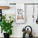 shiviody Nonnie Gifts Kitchen Towels - Gifts for Grandma Nonnie Dish Towels, Rustic Grandma Mothers Day Birthday Decorative Absorbent Dishcloths Hand Towel for Kitchen Decor 16x24 Inches