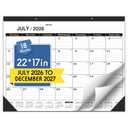 Desk Calendar 2027-2 PACK,January 2027 to June 2028- Calendar 2027-22x17