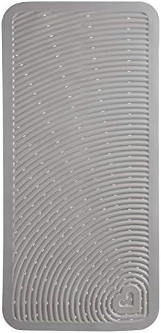 Munchkin Soft Spot Baby Bath Mat for Tub, Cushioned Bathtub Mat for Toddlers and Kids, 36"x17", Grey