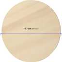 15 PCS 16 Inch Wood Circles, Unfinished Wood Rounds Large Wood Circle Blanks Wooden Circle Cutouts, Round Wood Discs for Crafts, Door Hanger, Pyrography and Painting