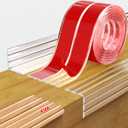 Edge Corner Protector Baby Proofing, Self-Adhesive Soft Strip Sharp Edge Protective Bumper Guards for Child Safety, Cabinet Door Desk Glass Table Bed Window Wall, Kitchen Countertop, 1.18INx3FT, Clear