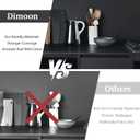 Dimoon 17.7''x393'' Peel and Stick Wallpaper Dark Grey Contact Paper for New Environmentally Friendly Materials Thickening Upgrade Embossed Renter Friendly Gray Wall Modern Vinyl Countertop Bedroom