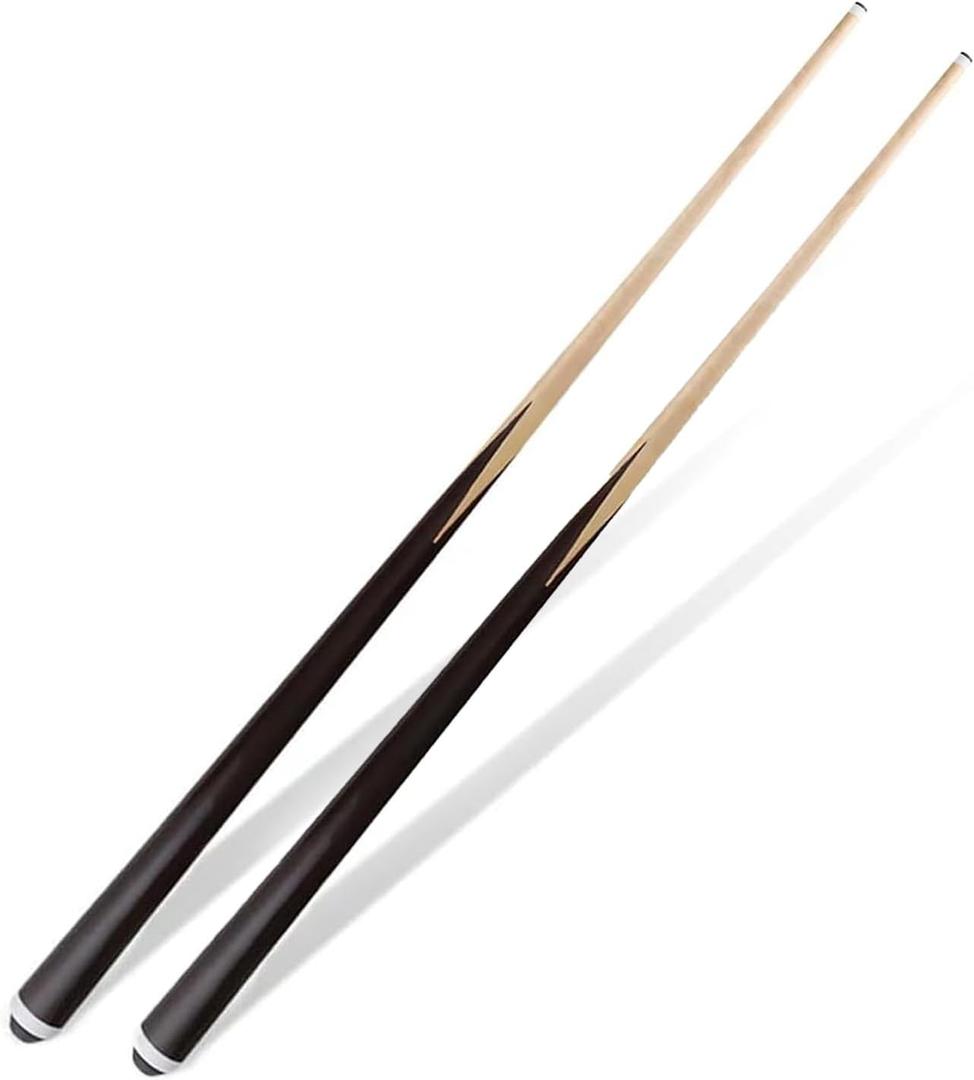 Pool Cue Sticks 36inch 42inch 48inch 52inch 58inch Set of 2 or 4,Pool Cue with 13mm Leather Tip for Adults, Beginners,2-Piece Design(14oz to 20oz Weight Options)