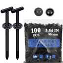 100PCS Nylon Universal Cable Tie Buckle Zip Ties - Heavy Duty Self-Locking Cable Tie Buckles Clips for Car Auto Bumper Fender Repairs, Multipurpose Plastic Fasteners for Automotive Use