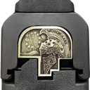 Milspin Slide Back Plate Compatible with Smith and Wesson M&P M2.0 Full Size and Compact and M&P Standard Full Size and Compact | Deep Engraved | Veteran Made in USA (Brass 3D Spartan Helmet)