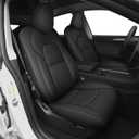 Seat Covers Leather for Tesla Model 3: Full Set Waterproof Easy to Clean Material - Custom Fit for 2024 2025 2026 Model 3 Vehical Car Seat Cushions(Black)