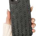 Lovmooful Compatible for iPhone 7/8/SE2/SE3 Case Cute Long Vine Black Design for Girls Women Soft TPU Shockproof Protective Girly for iPhone 7/8/SE2/SE3-Vine