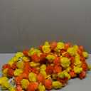 5 feet Marigold Garland |Indian/American Wedding Party Mantle Decoration, Faux Garlands Wedding Garland, Diwali Decoration, Spring Bush Floral! (Lemon Yellow & Dark Orange Mix, 5)