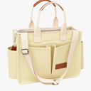Tote Bag for Women With Compartments,Large Canvas Tote Women's Purse Crossbody Bags Work Laptop Book Bag Satchels Handbags