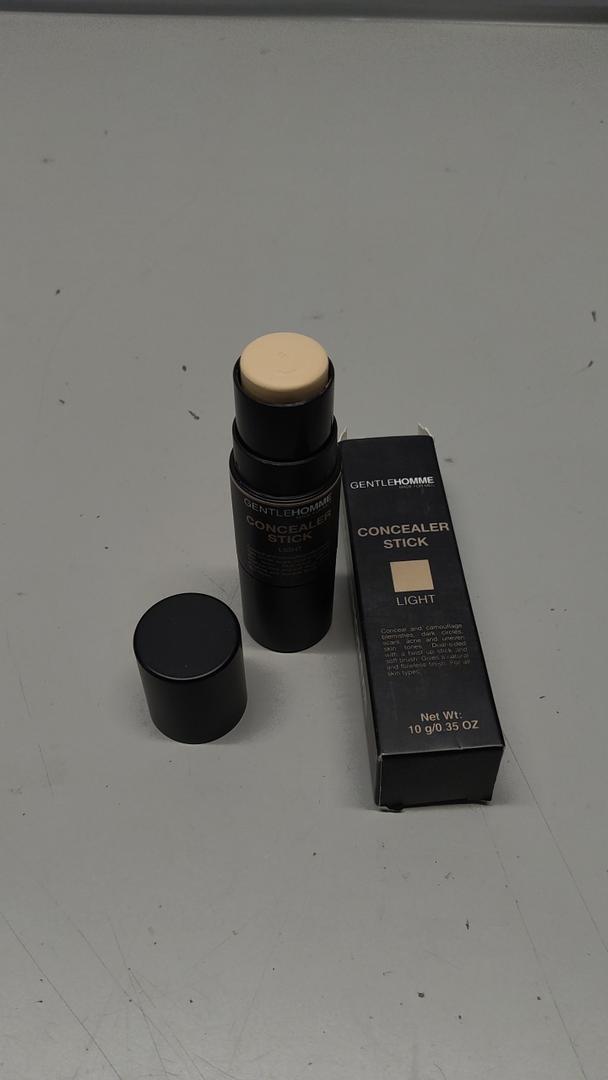 Gentlehomme Men's Concealer Stick with Brush for Dark Circles Eraser, Light