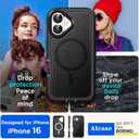 AICase iPhone 16 Case[Compatible with Magsafe],Magnetic Heavy Duty Drop Protection Full Body Rugged Shockproof/Dust Proof Military Protective Tough Durable for iPhone 16 6.1"_2