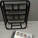 RAYMACE Rear Rack Bike Basket with Cargo Net and Liner Large Bicycle Basket Perfect Mount for Electric Bike, 18.2*13*6"