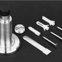 Adjustable Height Door Stopper,304 Stainless Steel Door Stop with Rubber Buffer, Wall Mounted Door Holder, Heavy Duty Doorstops Hardware for Home Office (Silver)