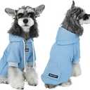 PINA Dog Hoodie,Dog Sweatshirt Soft Warm, Medium, Blue