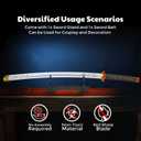 Zisu Demon Katana Sword, About 41 inches, Hashira Pillars & Protagonist Katana for Cosplay Purpose, Anime Original Texture, Medium