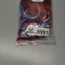 BERON 14 Inches 4th of July Wig Red White and Blue Wigs for Women Short Curly Red White and Blue Flag Wigs with Bangs for Daily Party Hairnet nclude