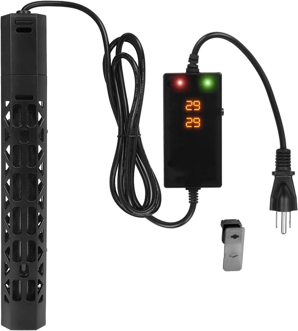 1000w Aquarium Heater, Submersible Fish Tank Heater, Intelligent Frequency Conversion with Over-Temperature Protection and Automatic Power-Off When Leaving Water for