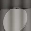 CHURCH Toilet Seat, Easy Clean Hinges Release for Deep Cleans, Durable Enameled Wood Seat, Elongated, White