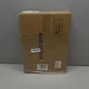 GHWIE Double Layer Bamboo Bread Box for Kitchen Counter,Large Capacity Bread Storage Bin,Bread Container with Acrylic Wavy Door Panel (Natural, Medium)